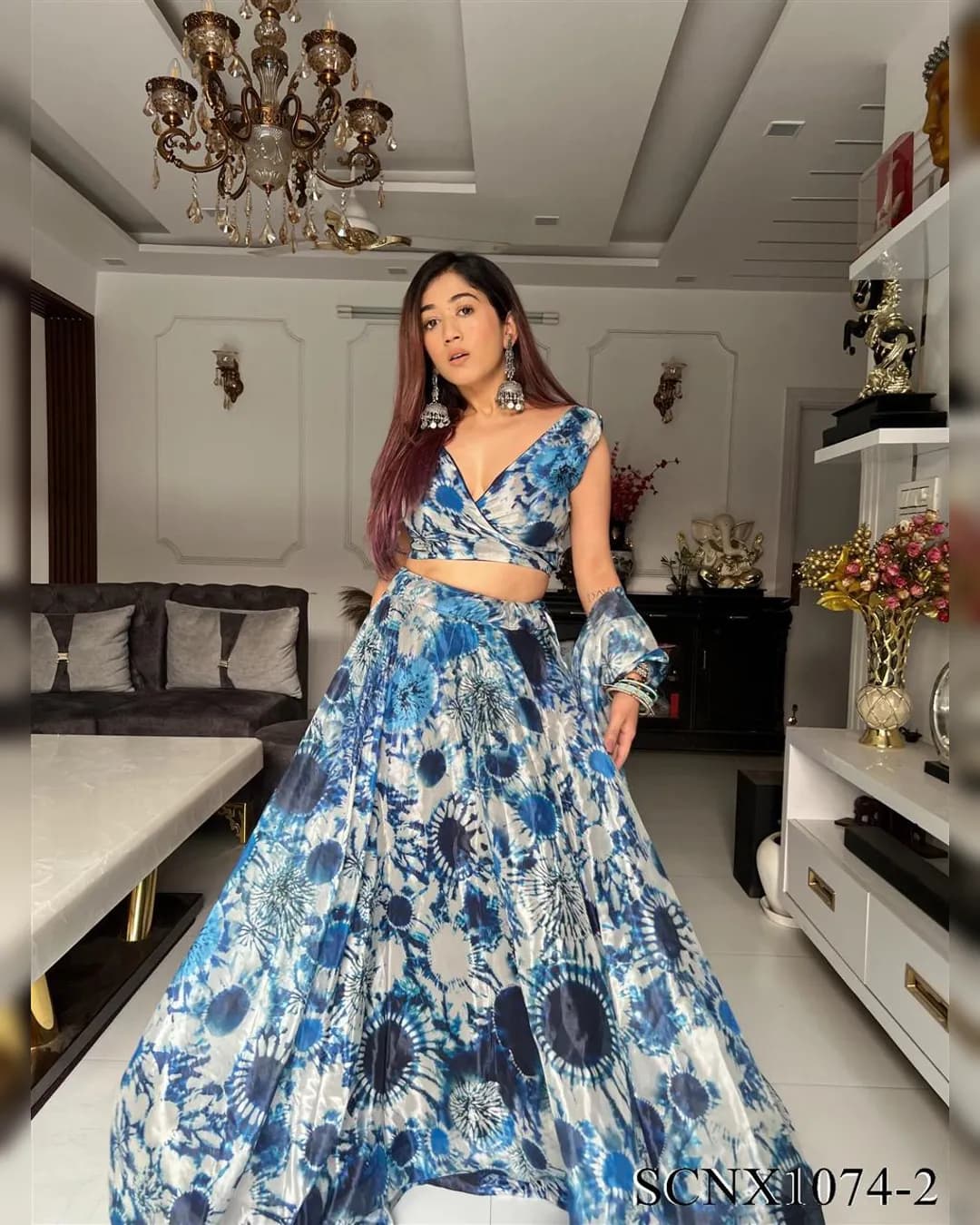 Enchanted Jimmy Organza Silk Lehenga Set
