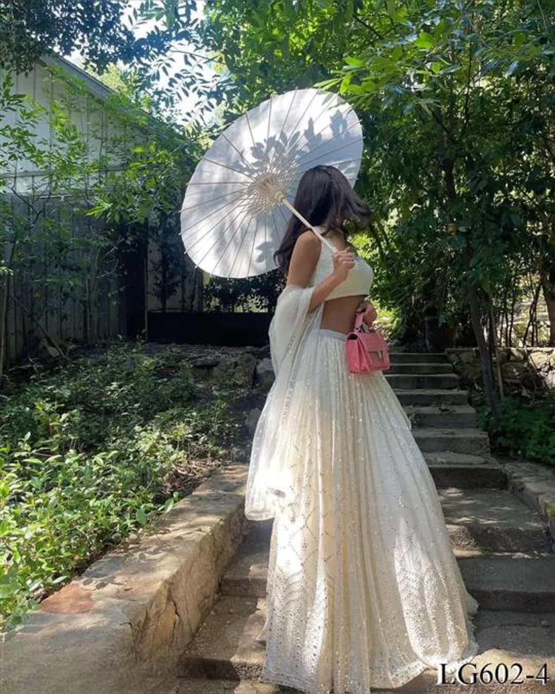 Dazzling Sequin Embroidered Georgette Lehenga Set alternate view