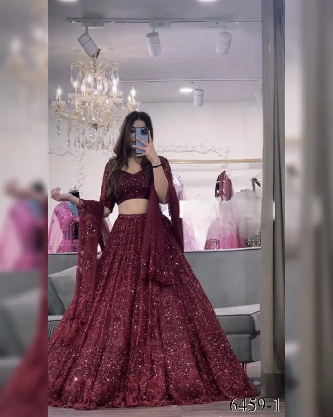 Enchanting Net Elegance Lehenga Set