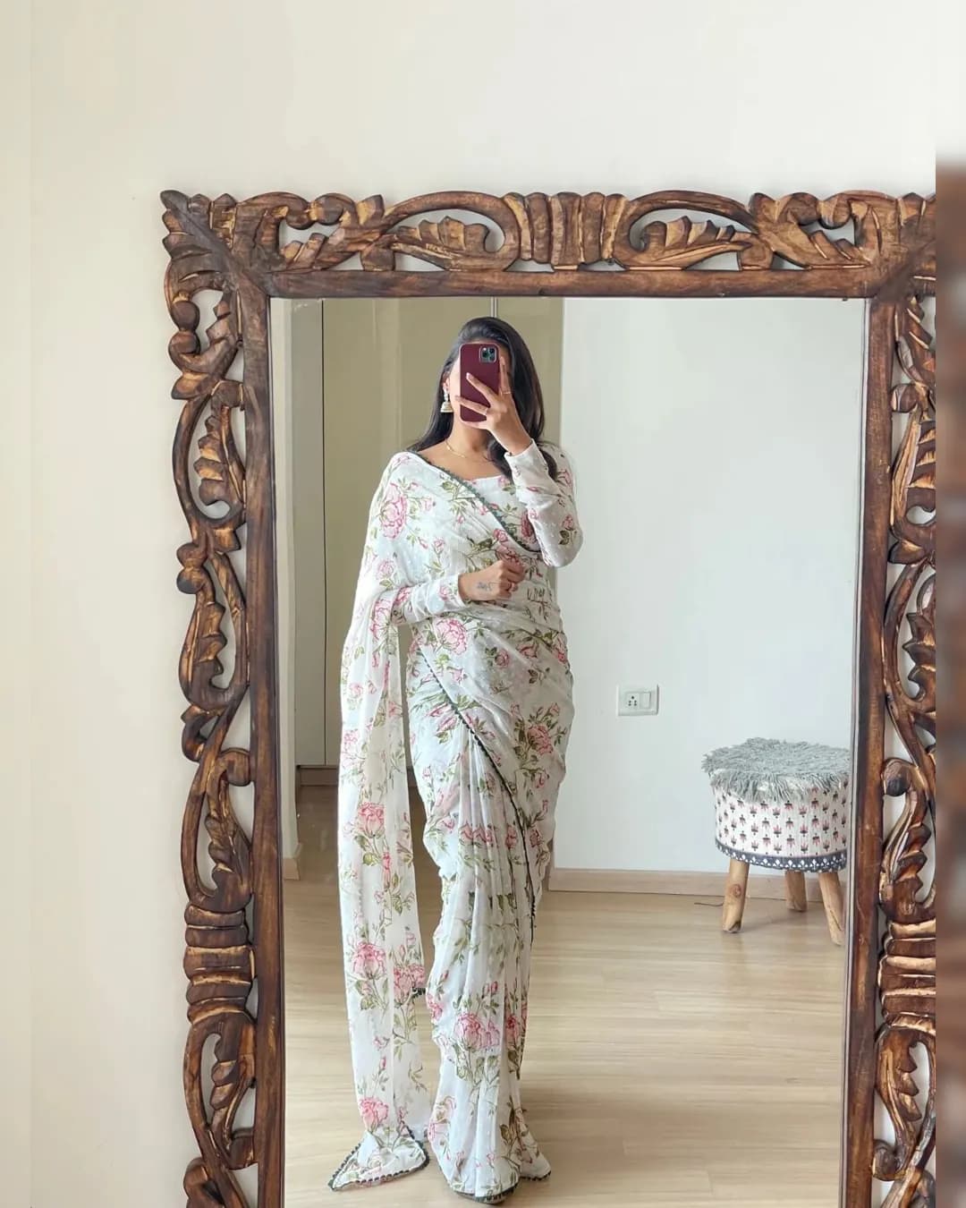 Radiant Blossom: 1 Min Ready-Made Sarees Collection 🔥🌸 alternate view