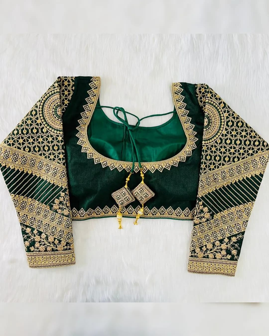 Leela Cobra: Exquisite Full Sleeves Bridal Blouse alternate view