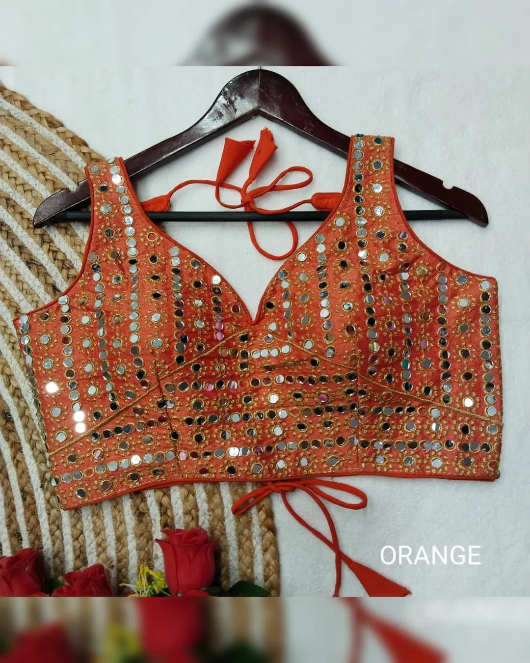 Mirror Pro Bridal Blouse: Embroidered Elegance for Your Special Day alternate view