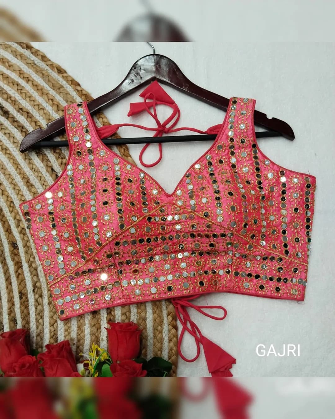 Mirror Pro Bridal Blouse: Embroidered Elegance for Your Special Day