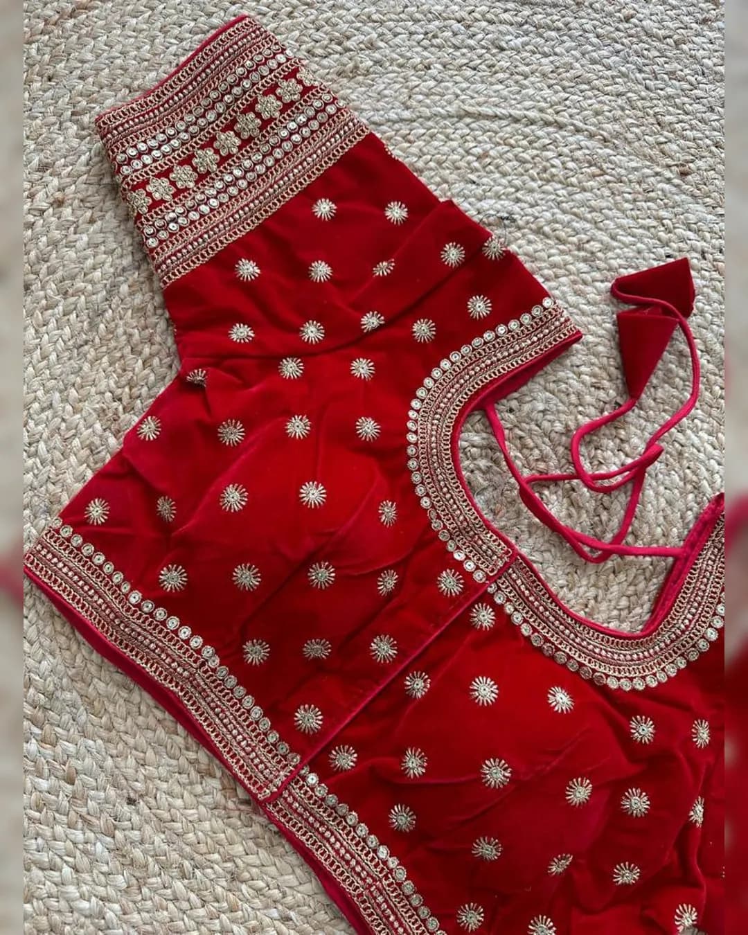 Luxurious Wedding Collection Velvet Blouses with Heavy Embroidery