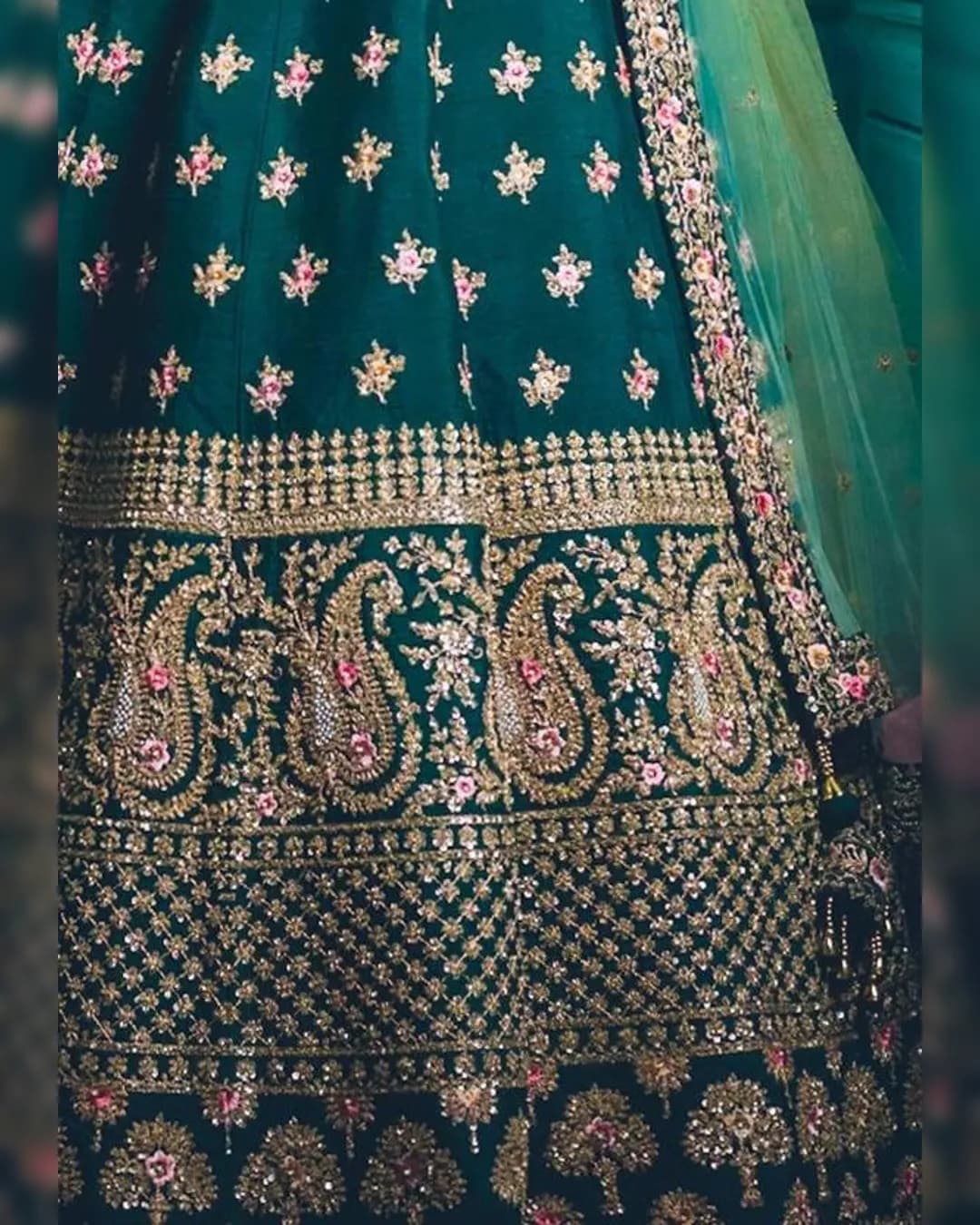 Luxurious Satin Embroidered Lehenga Choli Ensemble alternate view