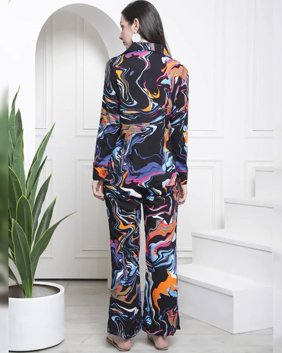 Black Rayon Co-Ord Set alternate view