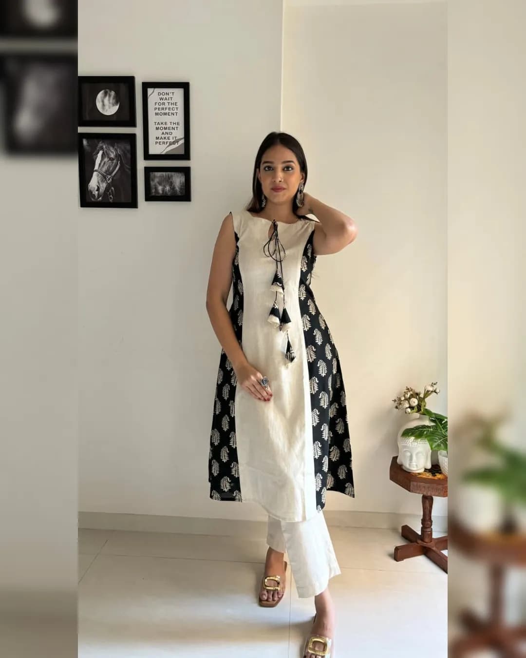 Summer Special National Handloom Cotton Flex Kurti Pant Set