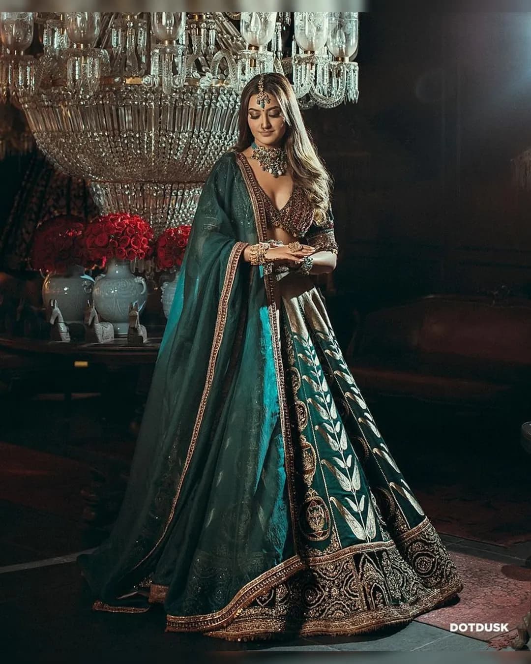 Dazzling Mulmul Silk Lehenga Set with Velvet Blouse and Organza Dupatta