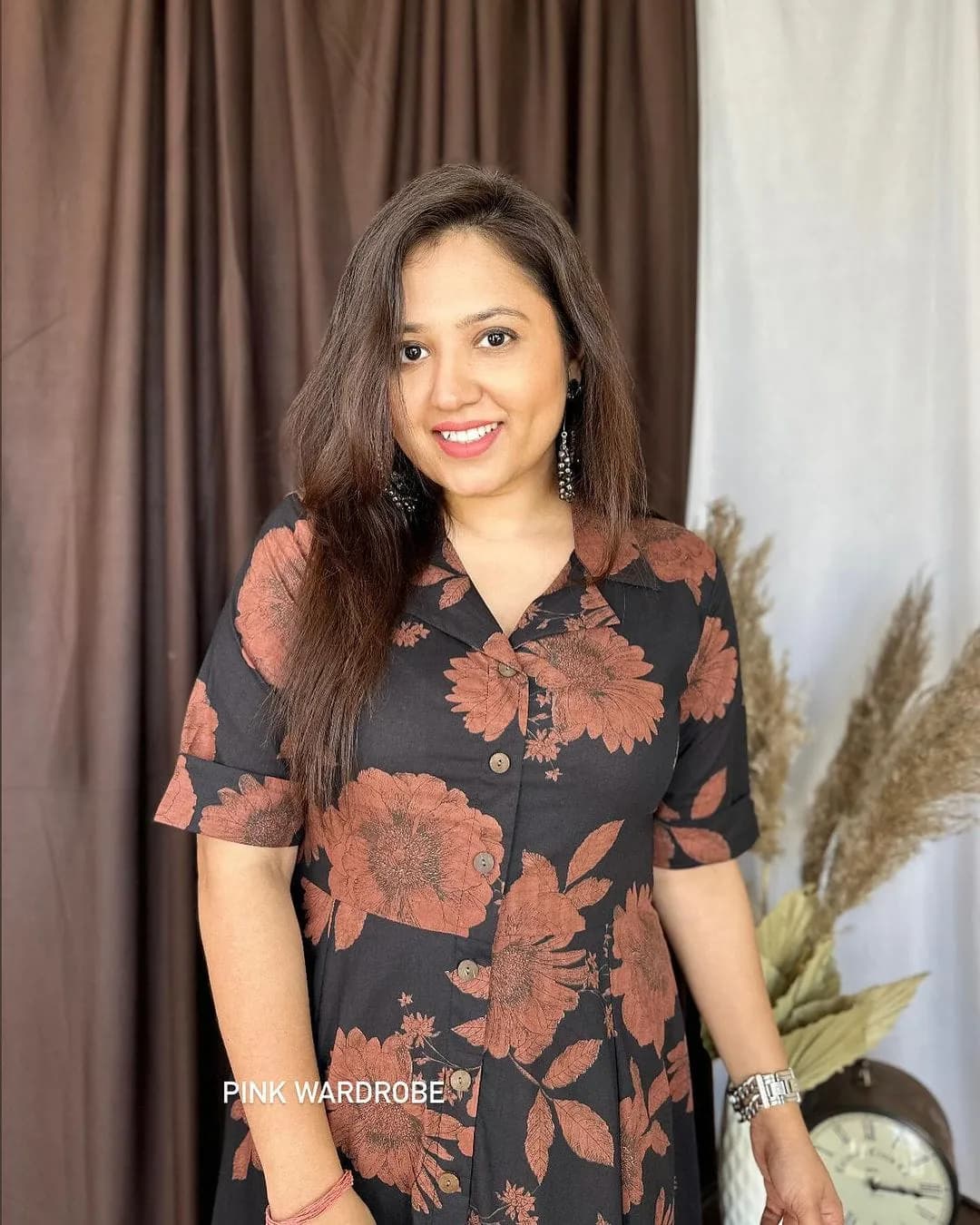 Premium Cotton Printed Fit Flair Dresses alternate view