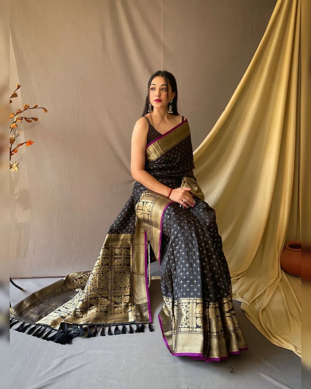 Exquisite Handloom Kanjeevaram Sarees alternate view