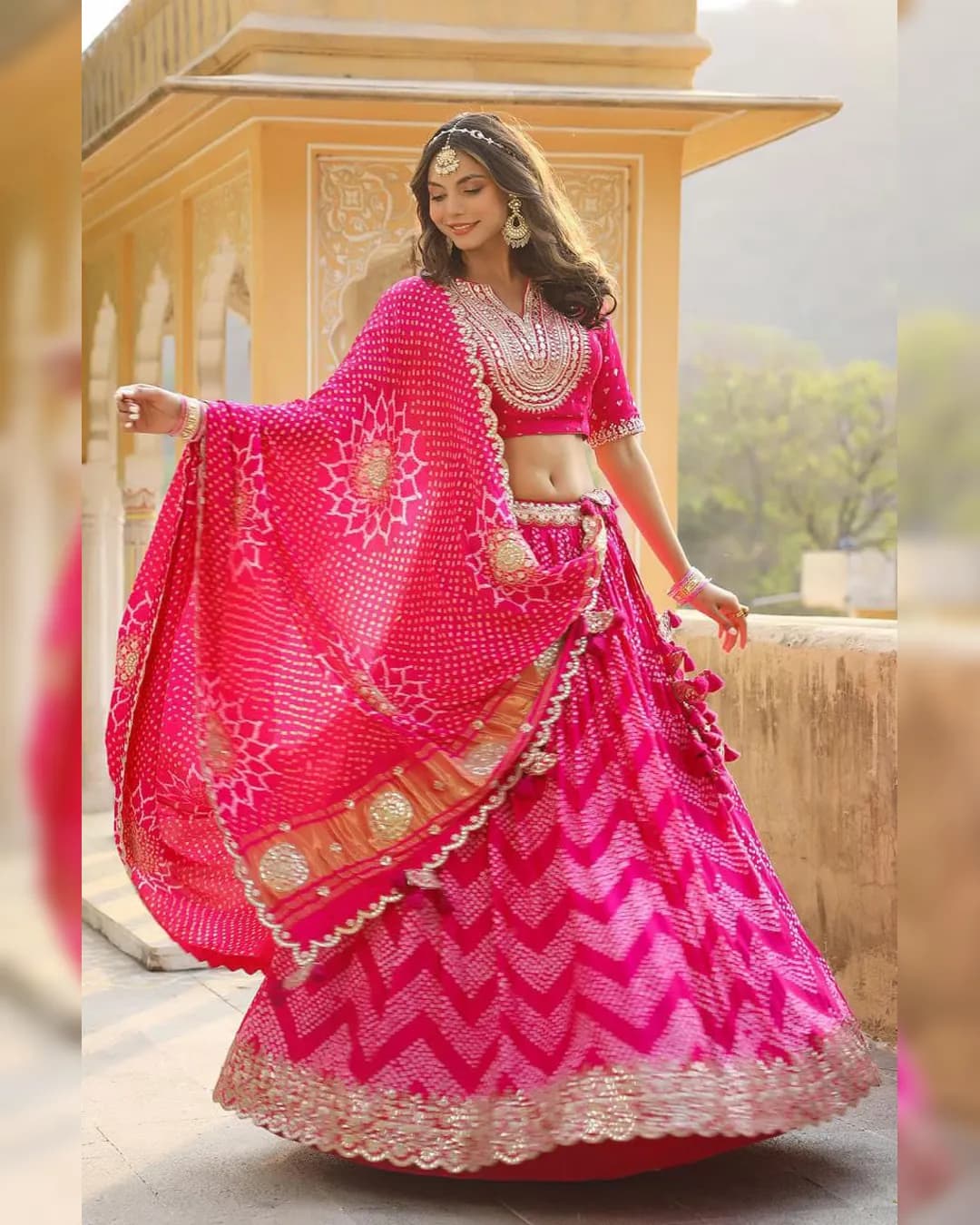 Embroidery Work Digital Print Lehenga Choli
