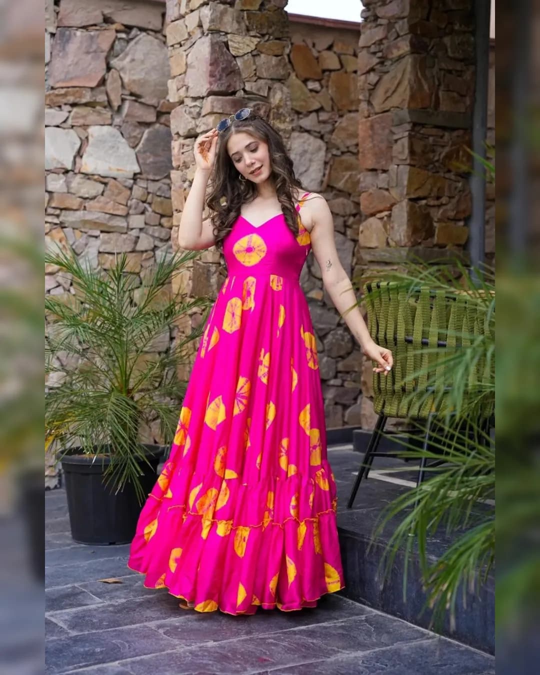 Exquisite Viscose Georgette Maxi Dress – Embrace Luxury and Comfort! alternate view