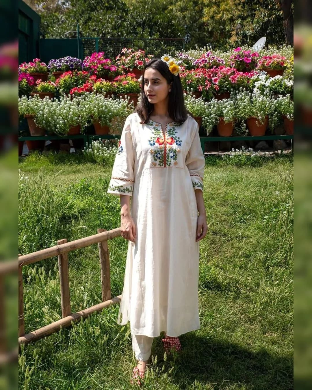 Traditional Kalidar Style Cotton Kurta alternate view