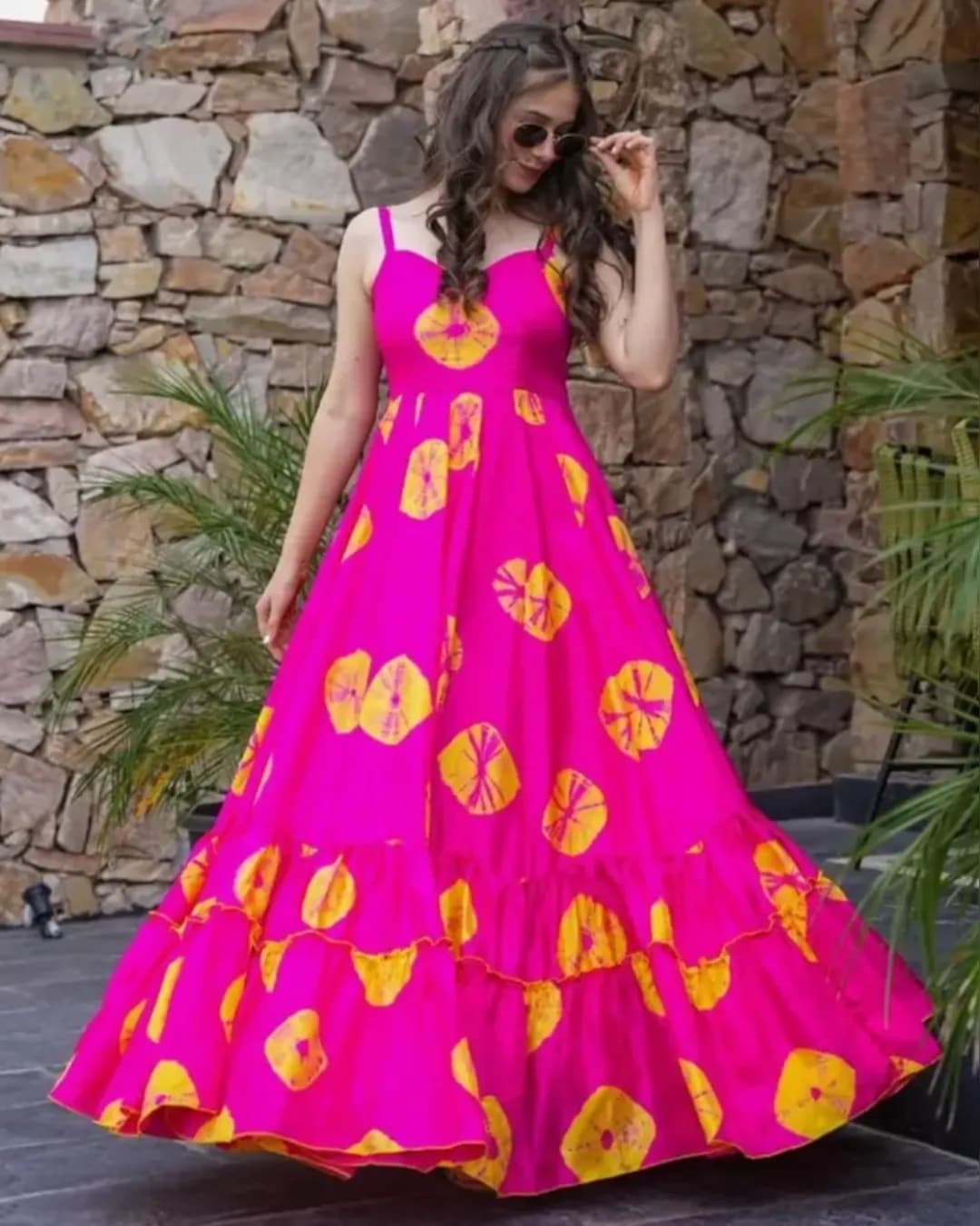 Exquisite Viscose Georgette Maxi Dress – Embrace Luxury and Comfort!