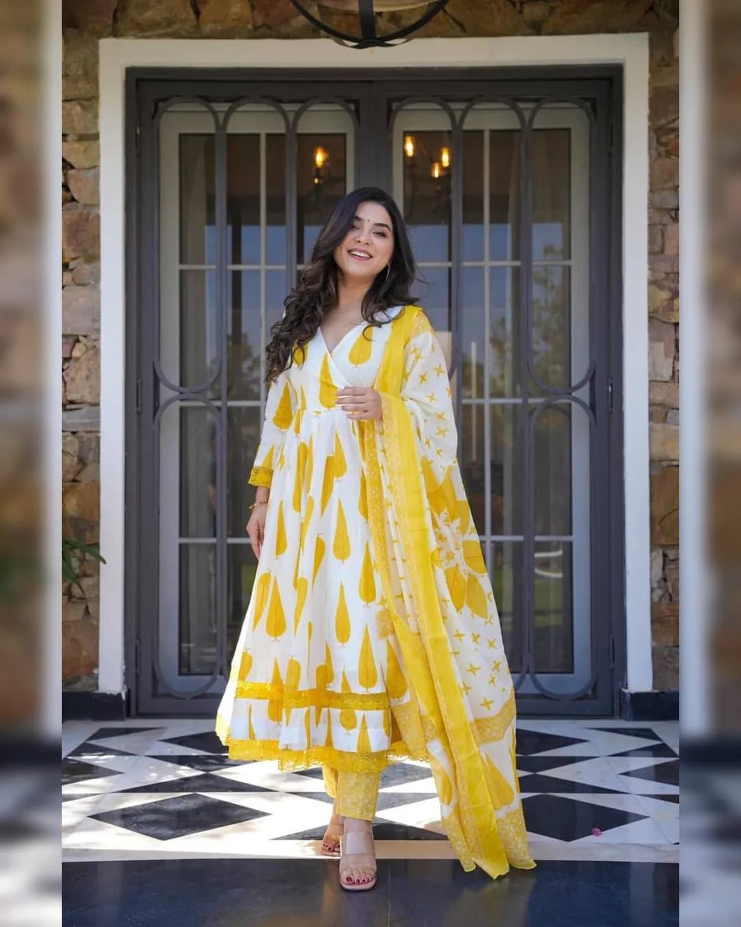 Elegant Party Wear Pure Cotton Suit