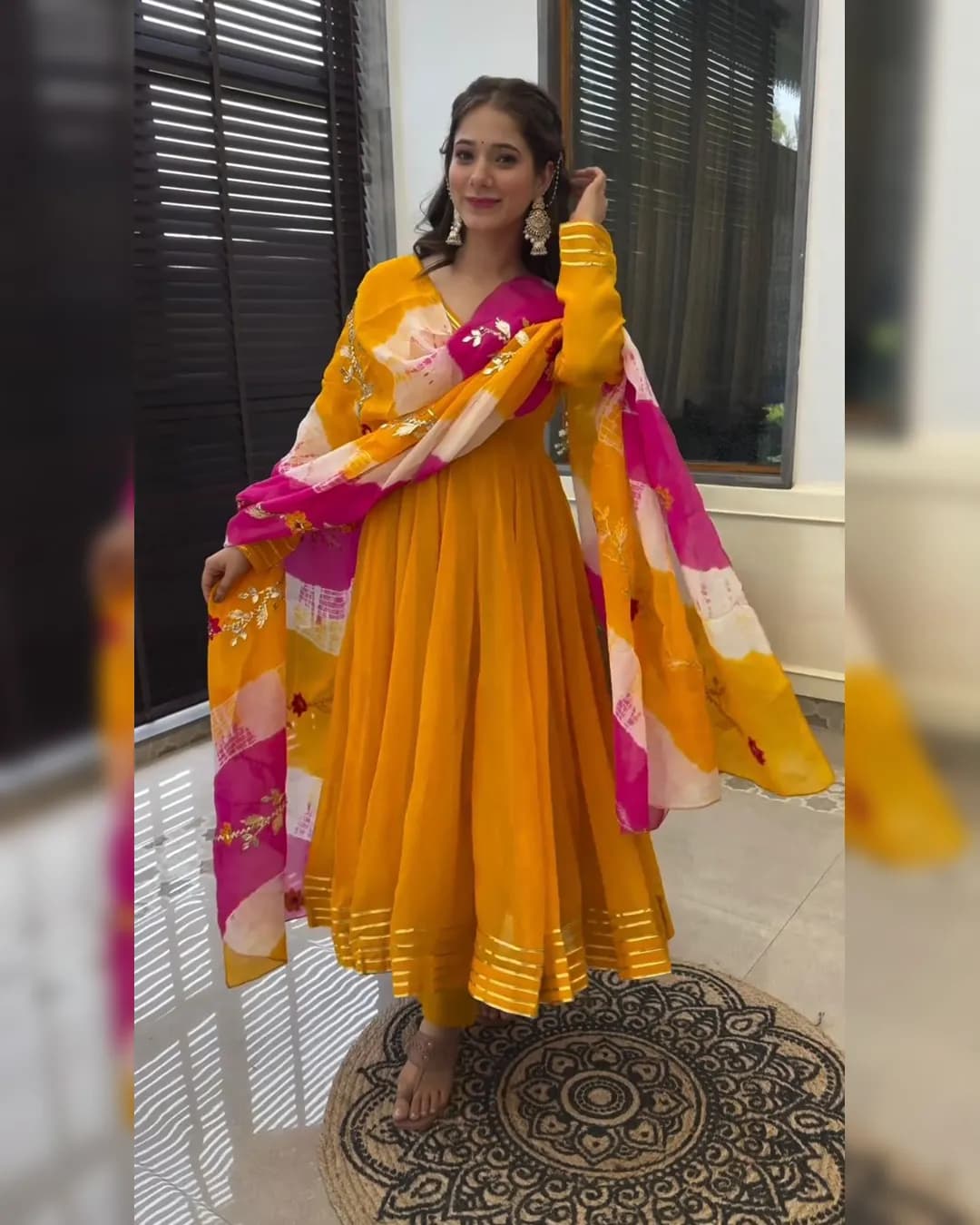 New Designer Party Wear Gown with Dupatta