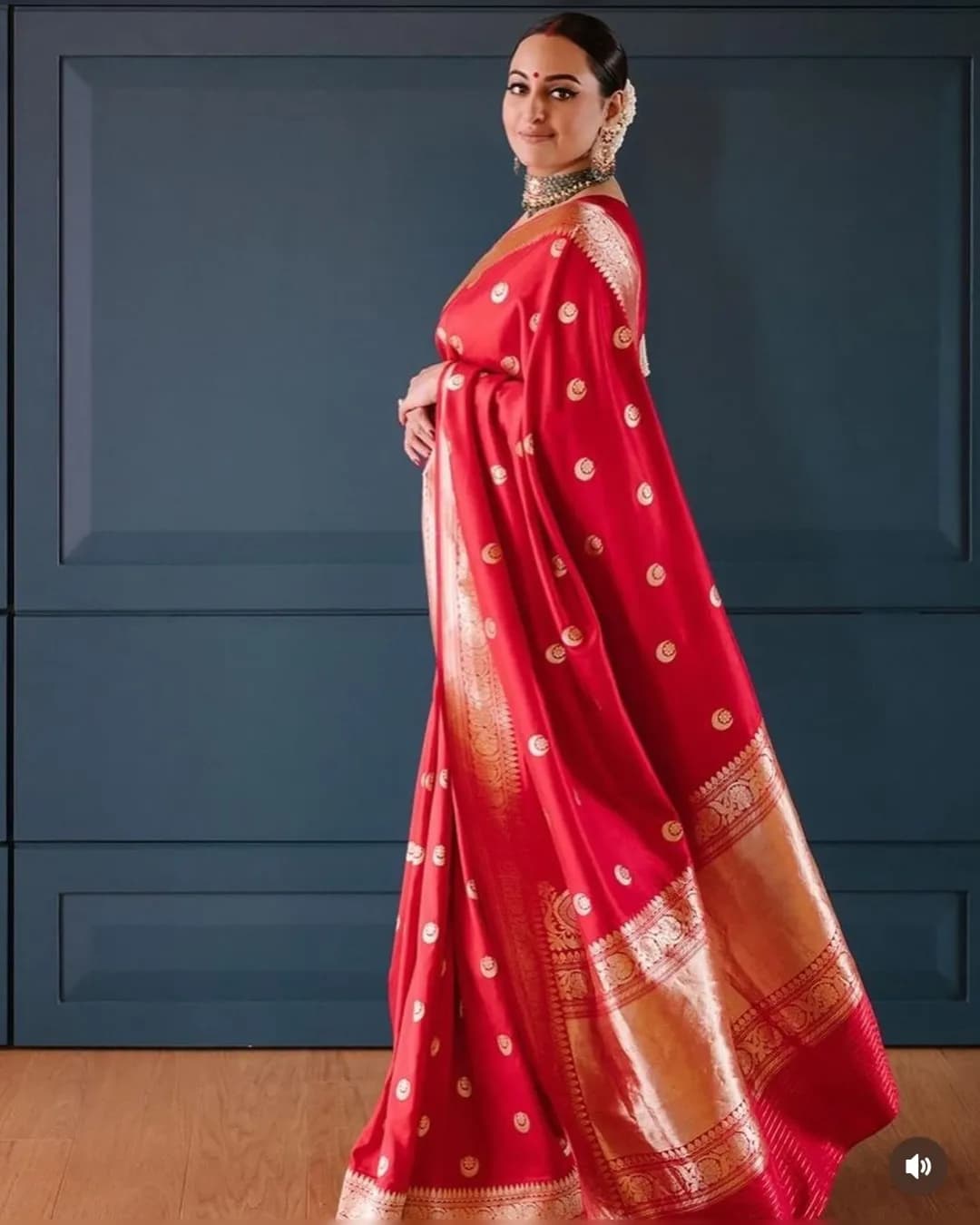 Trending Soft Silk Saree with Gold Zari Design