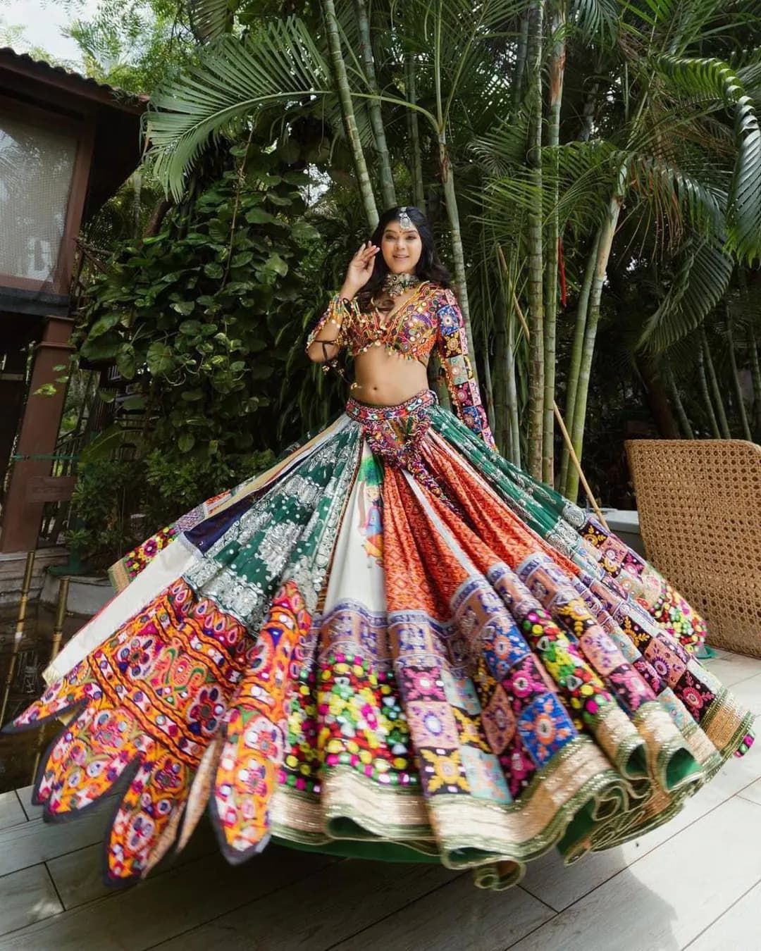 New Designer Printed Lehenga Choli in Heavy Butter Silk