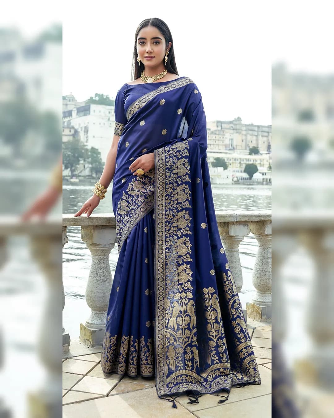 Premium Soft Silk Saree with Fine Zari Weaving Border and Butti Weaving All Over