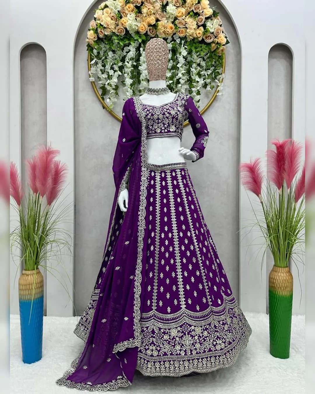 Elegant Fox Georgette Lehenga Choli Set
