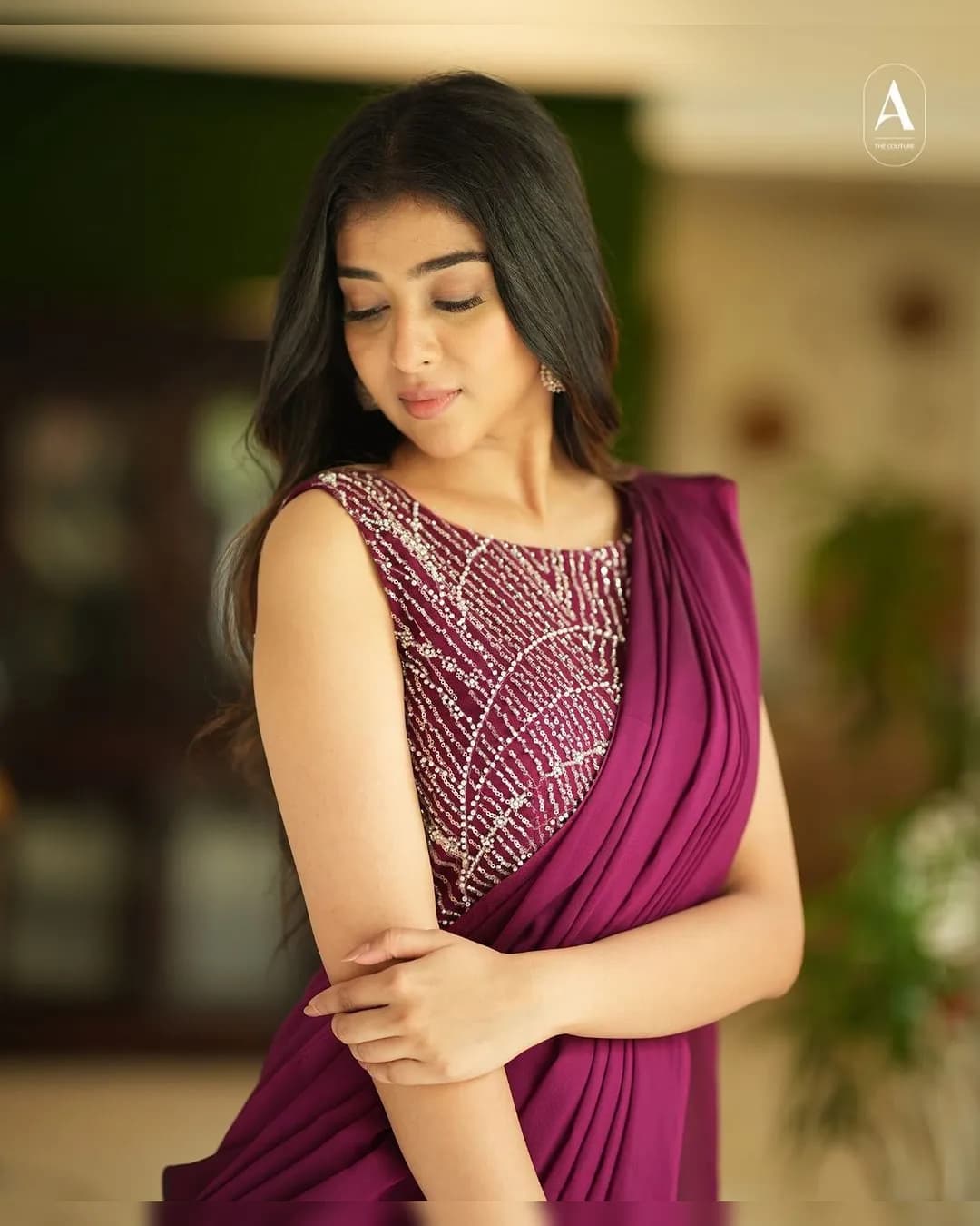 Glamorous Party Wear Designer Gown Saree alternate view