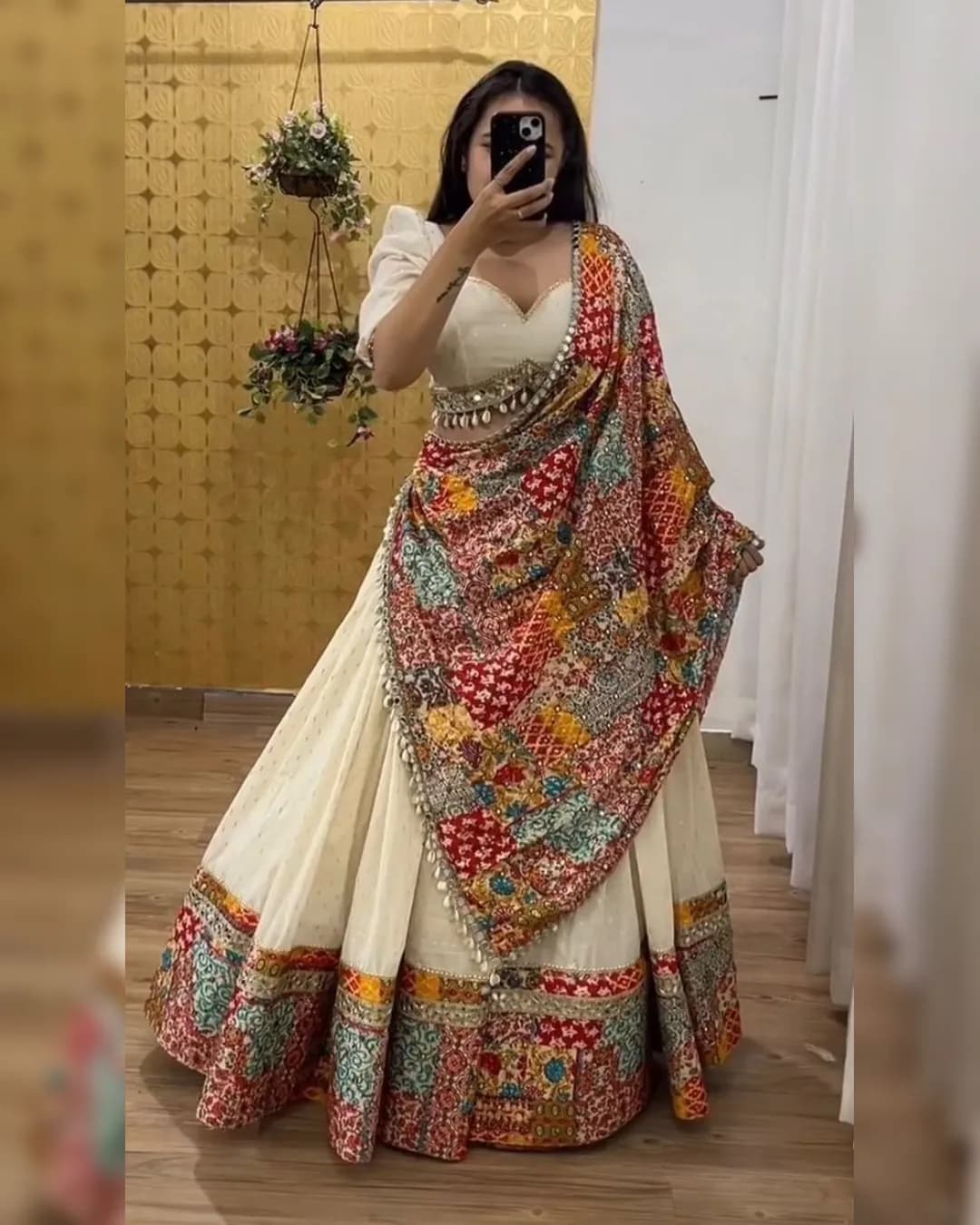 2024 Navratri Boutique Style Rayon Designer Printed Lehenga Choli with Dupatta