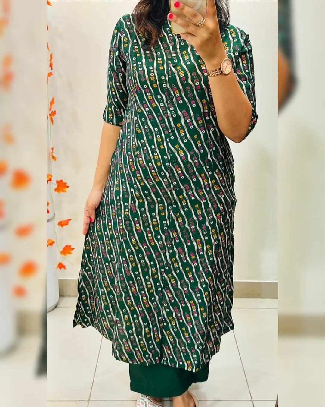 Pastel Summer Kurti with Pant Set