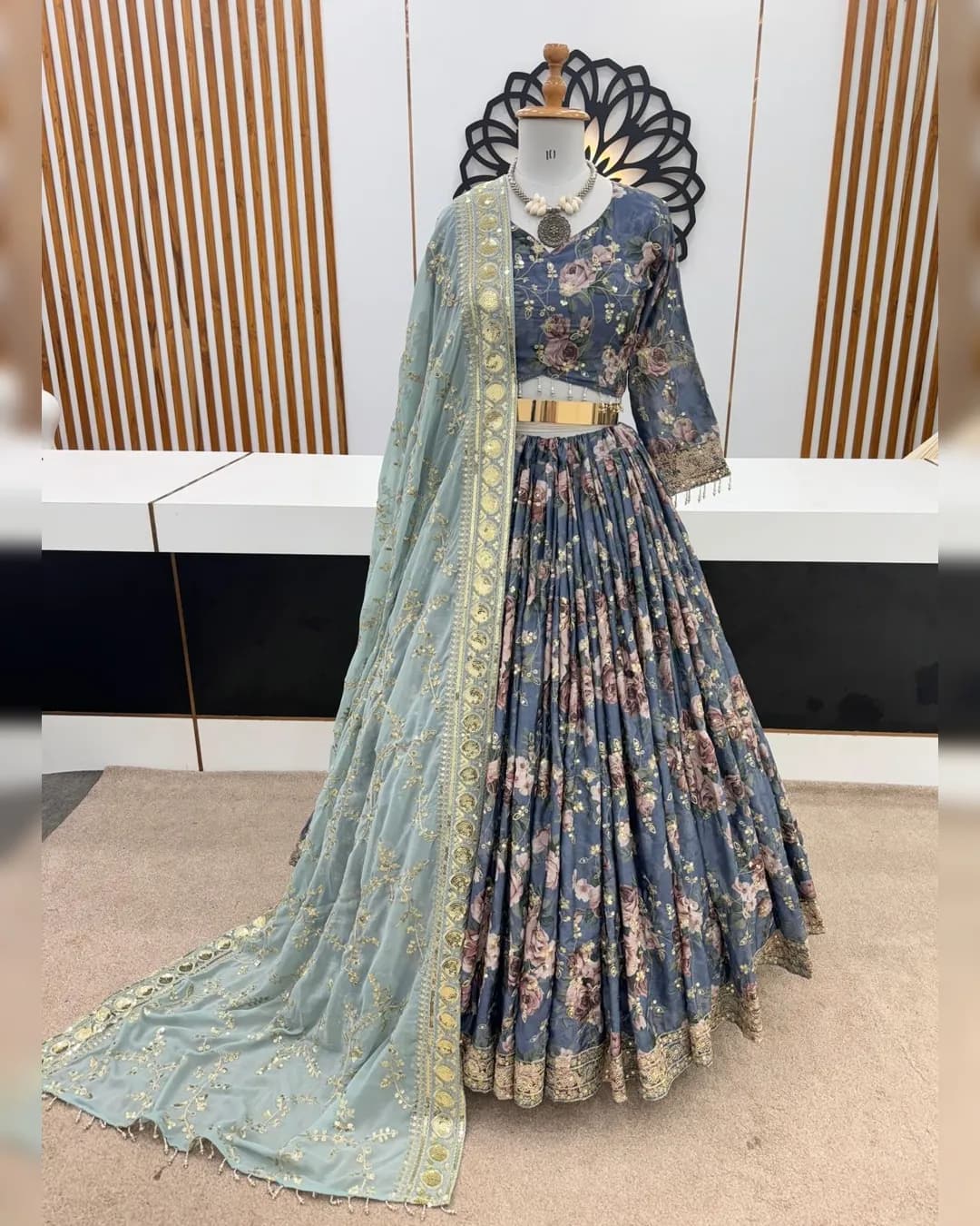 Exquisite Wedding Collection Lehenga Choli with Heavy Embroidery Sequence Work