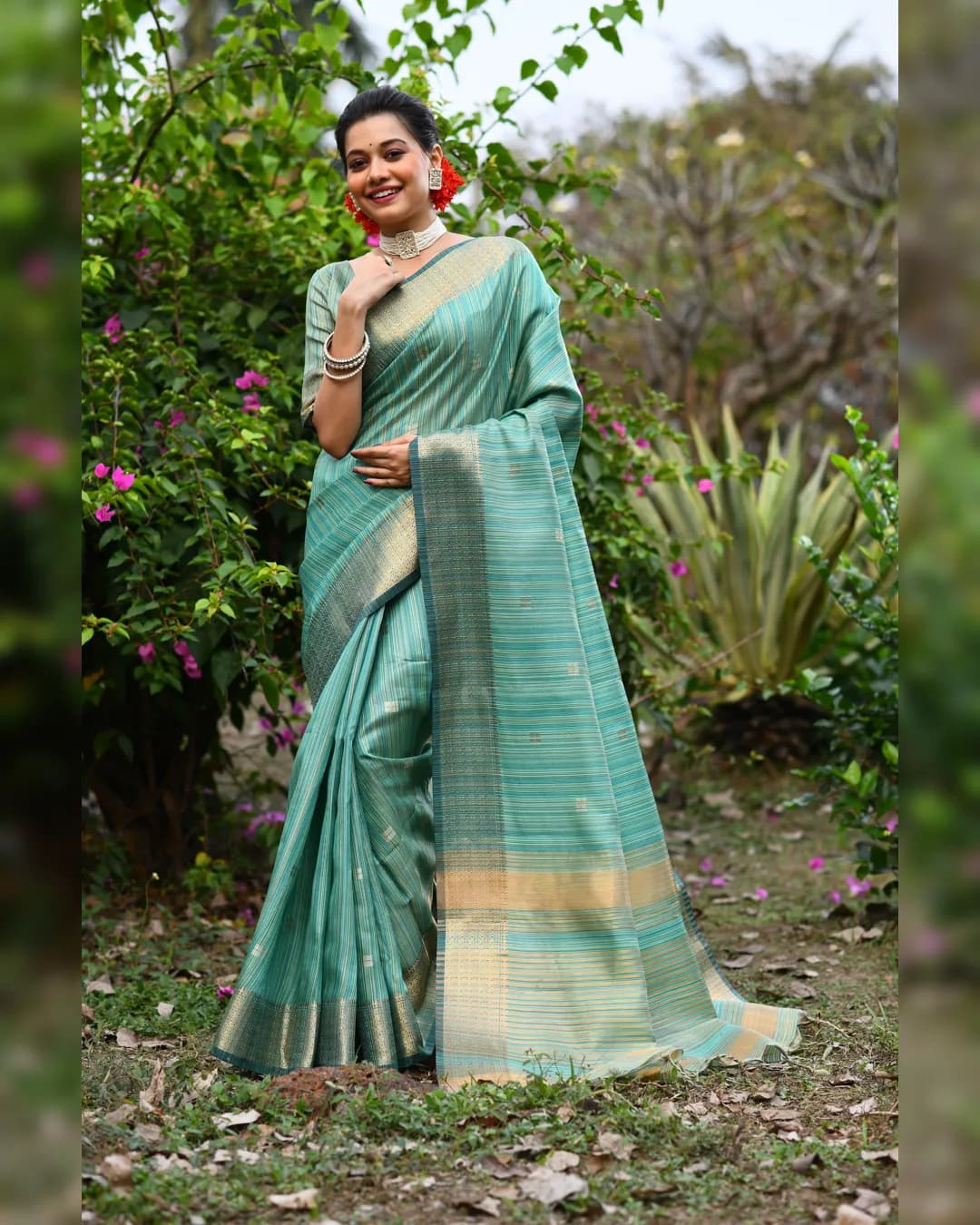 Elegant Soft Maheshwari Silk Saree with Extraordinary Weaving Pattern