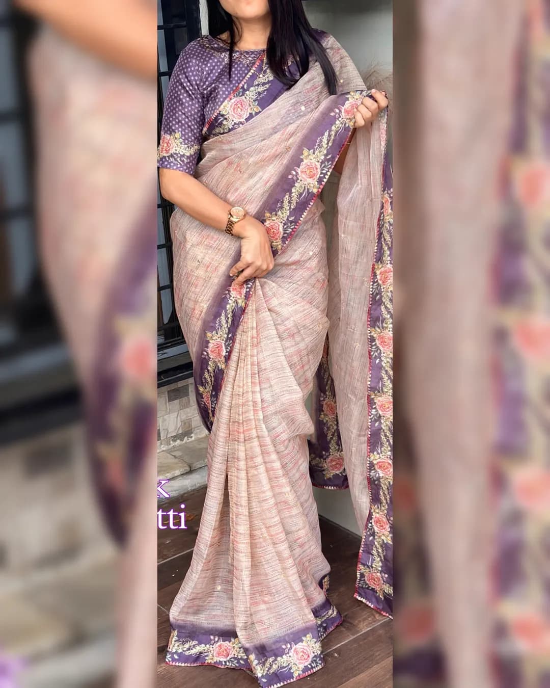 Rangeen Silk Saree and Air Silk Blouse Collection
