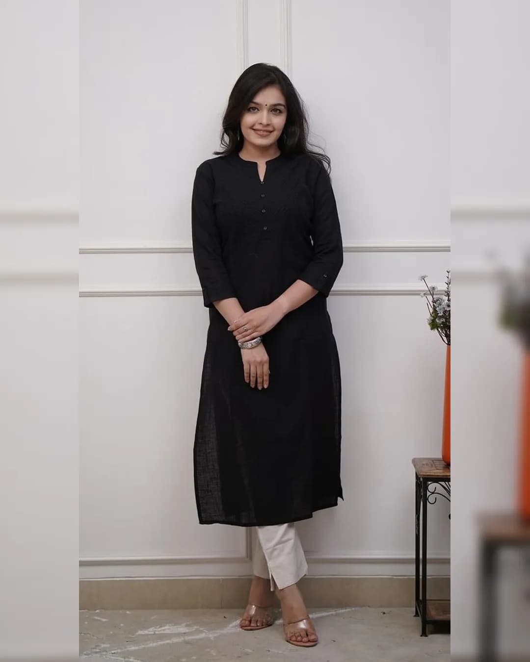 Classy Cotton Kurti Pant Set with Pintex Detailing