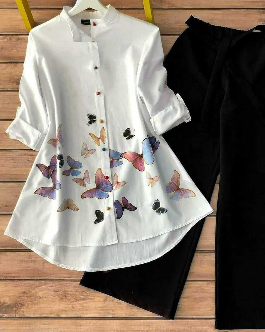 Trendy Poly Rayon Top with Imported Lycra Plazzo Set alternate view