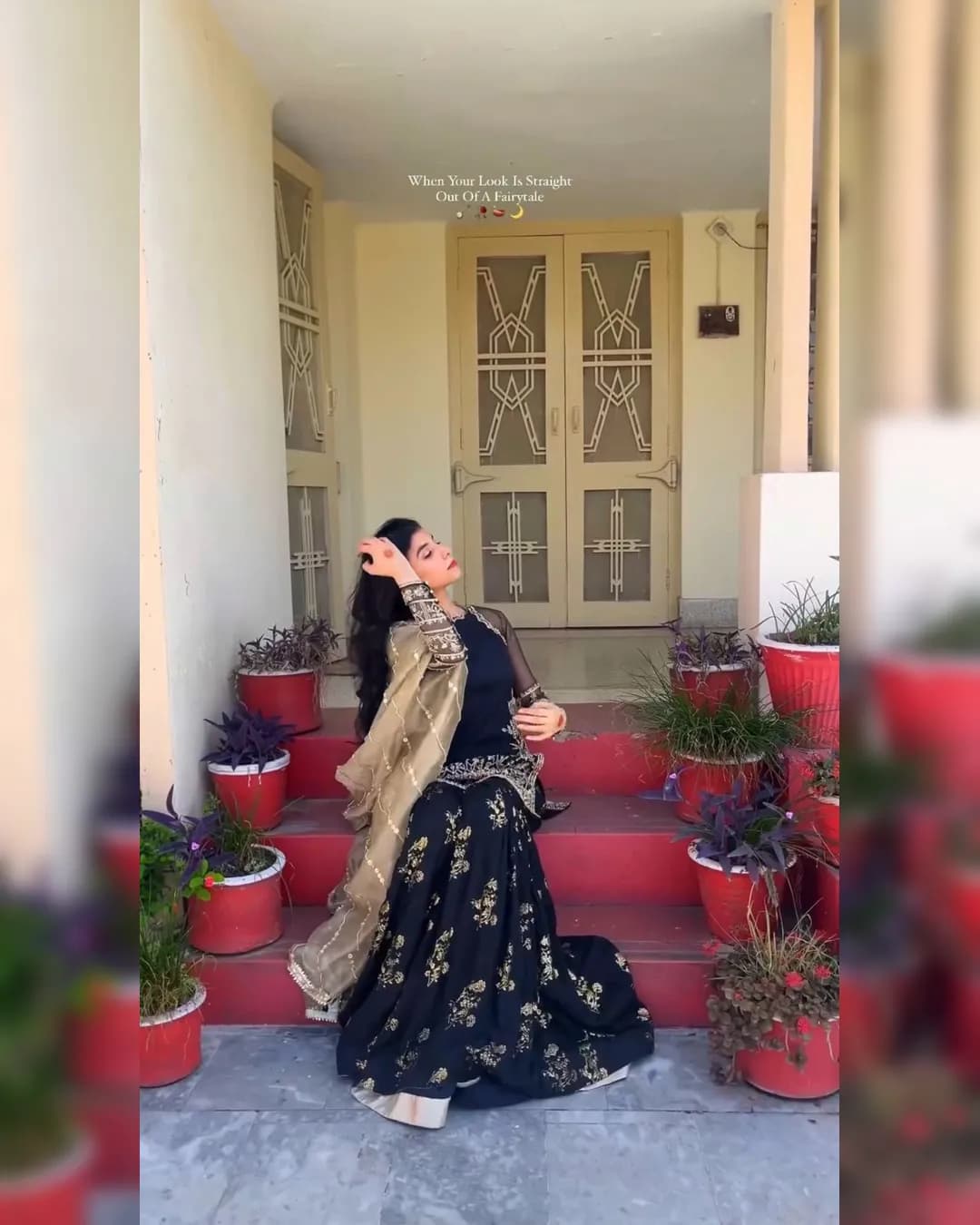 Elegant Party Wear Top-Plazzo-Dupatta Set with Intricate Embroidery alternate view