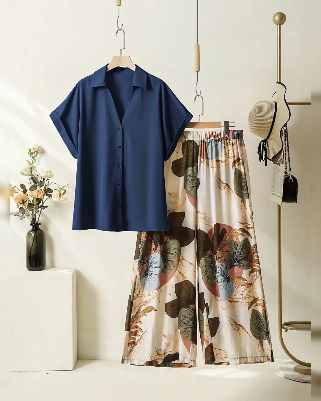 Trendy Rayon Top with Imported Stretchable Plazzo alternate view