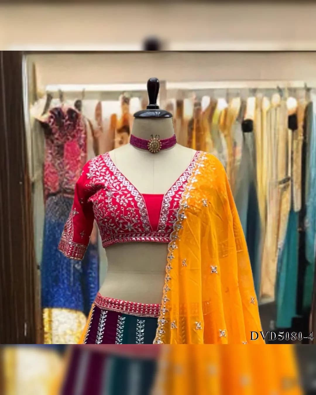 Designer Faux Georgette Embroidered Sequence Work Lehenga Choli with Dupatta ✨ alternate view