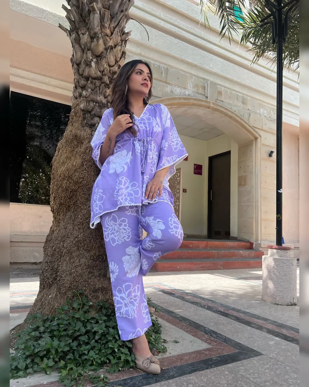 Designer Premium Muslin Co-ord Set alternate view