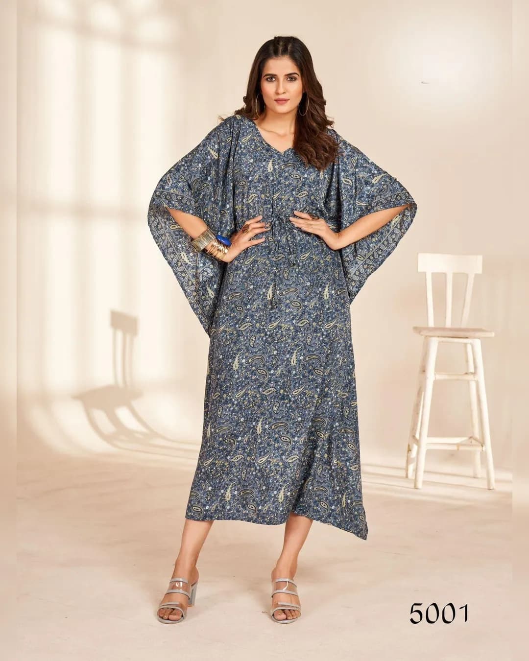 Trending Long Kaftan Collection – Heavy French Crape alternate view