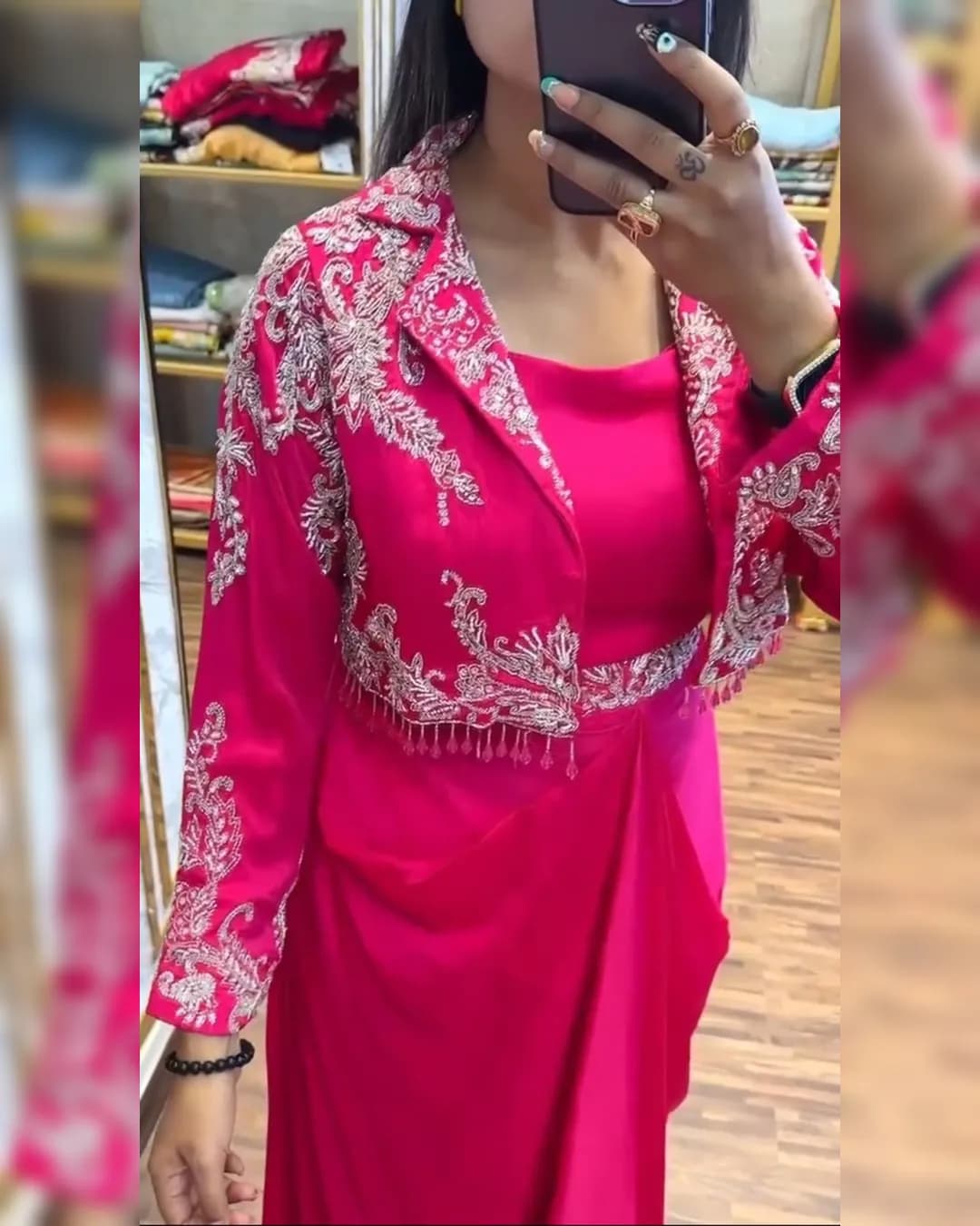 Super Trending Party Wear Koti with Embroidered Lehenga & Blouse alternate view