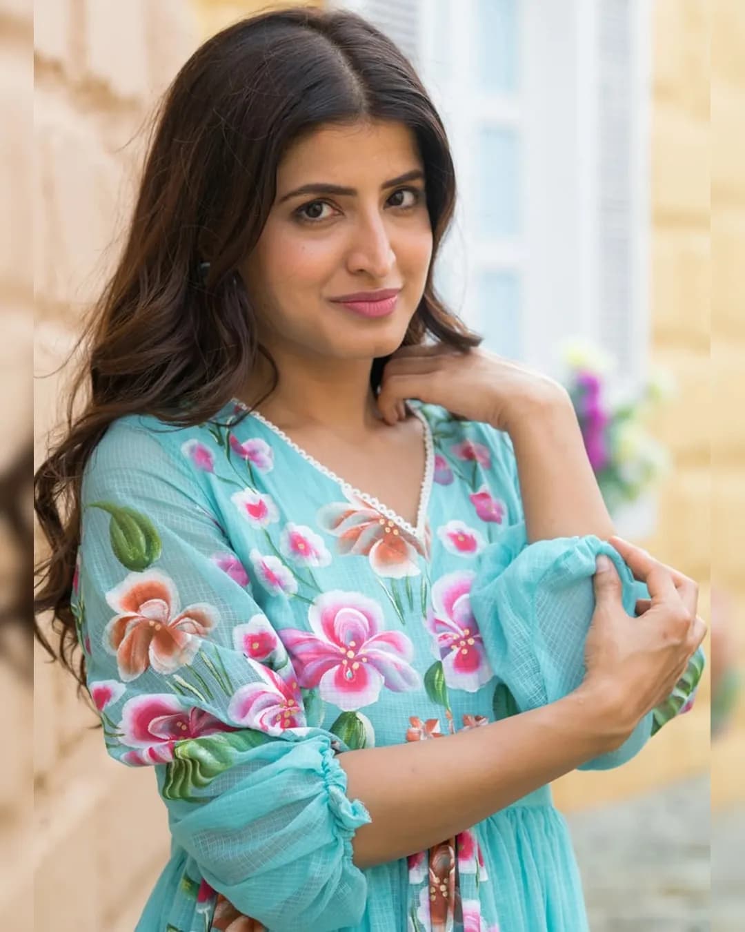 Stunning Digital Printed Kota Checks Lining Short Dress alternate view