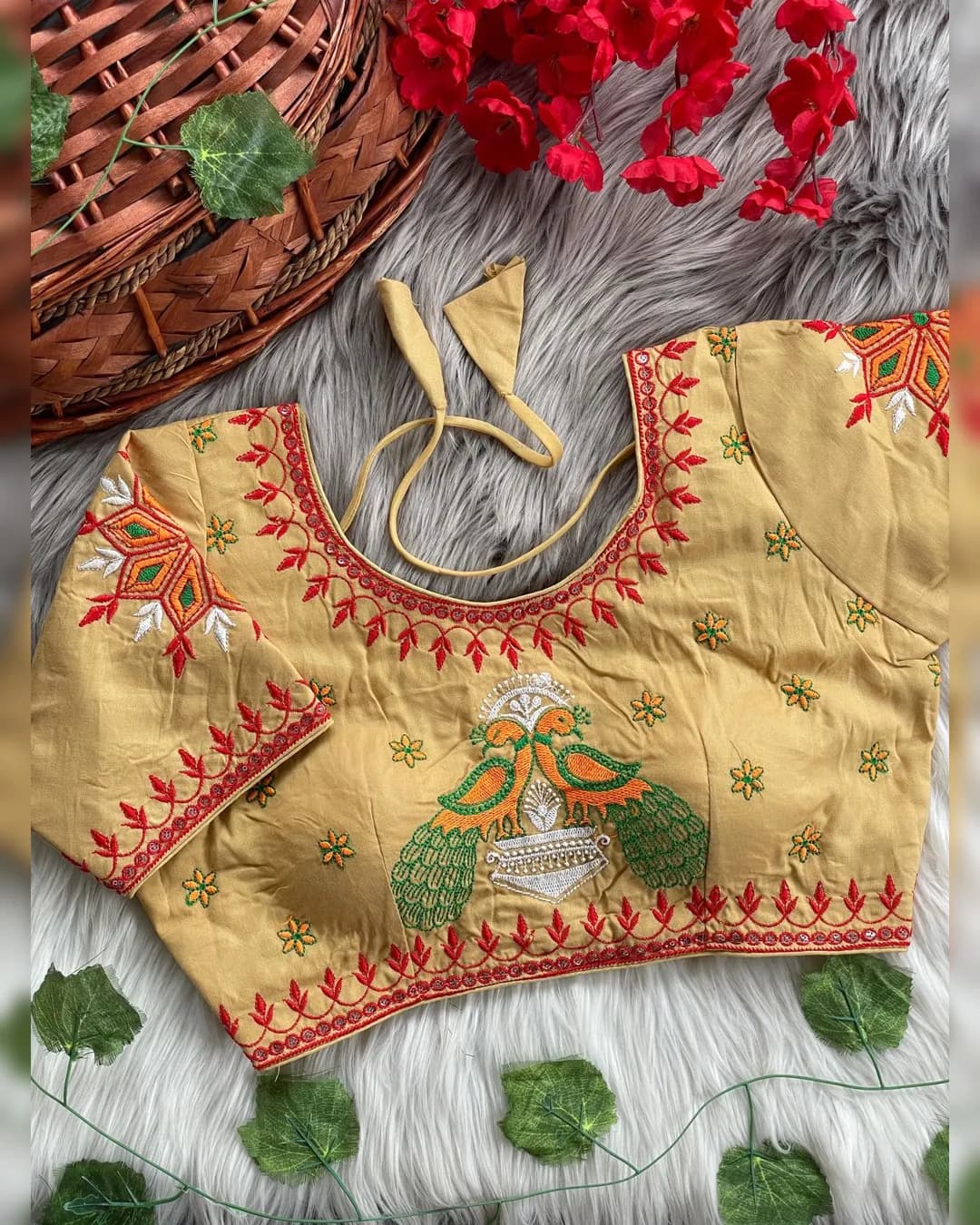 Traditional Navratri Special Halter Neck Blouse alternate view