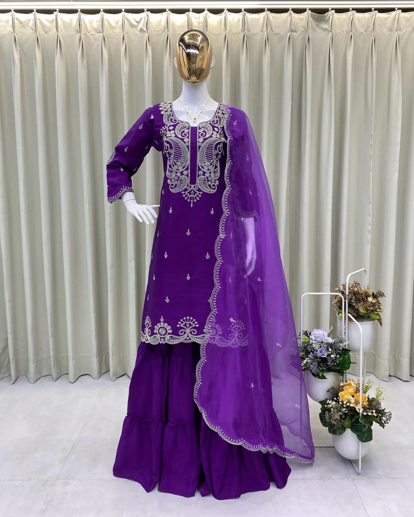 Trending Wedding Season Indo-Western Lehenga Set