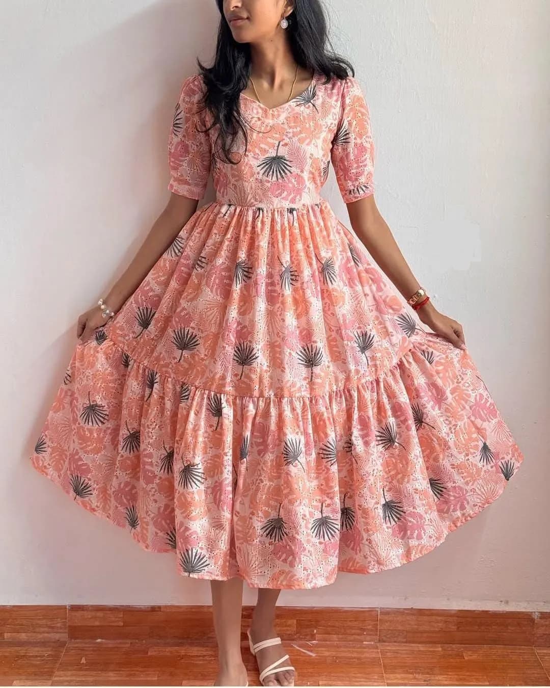 Printed Hakoba Cotton Maxi Dress – Perfect for Brunch to Beach Days