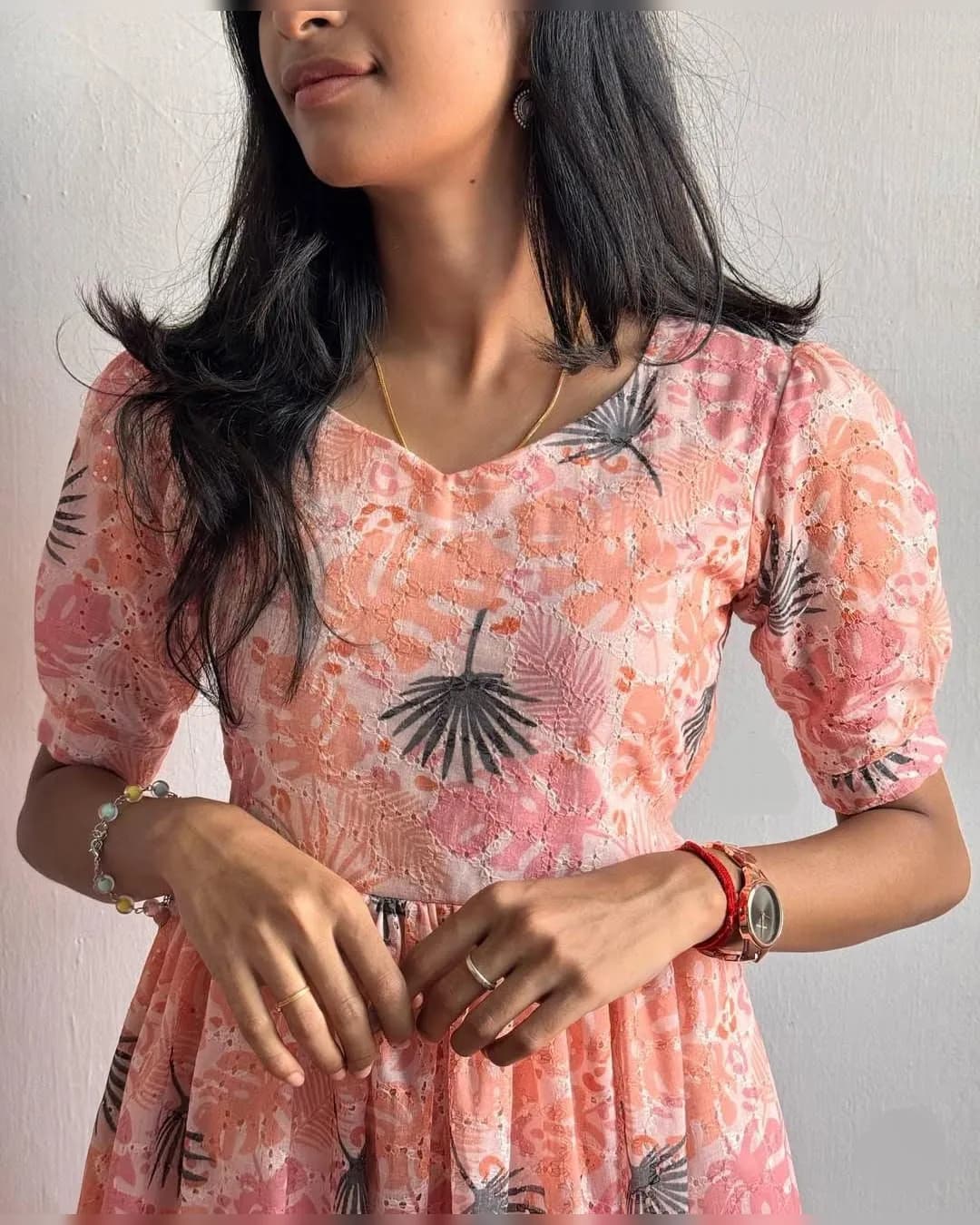 Printed Hakoba Cotton Maxi Dress – Perfect for Brunch to Beach Days alternate view