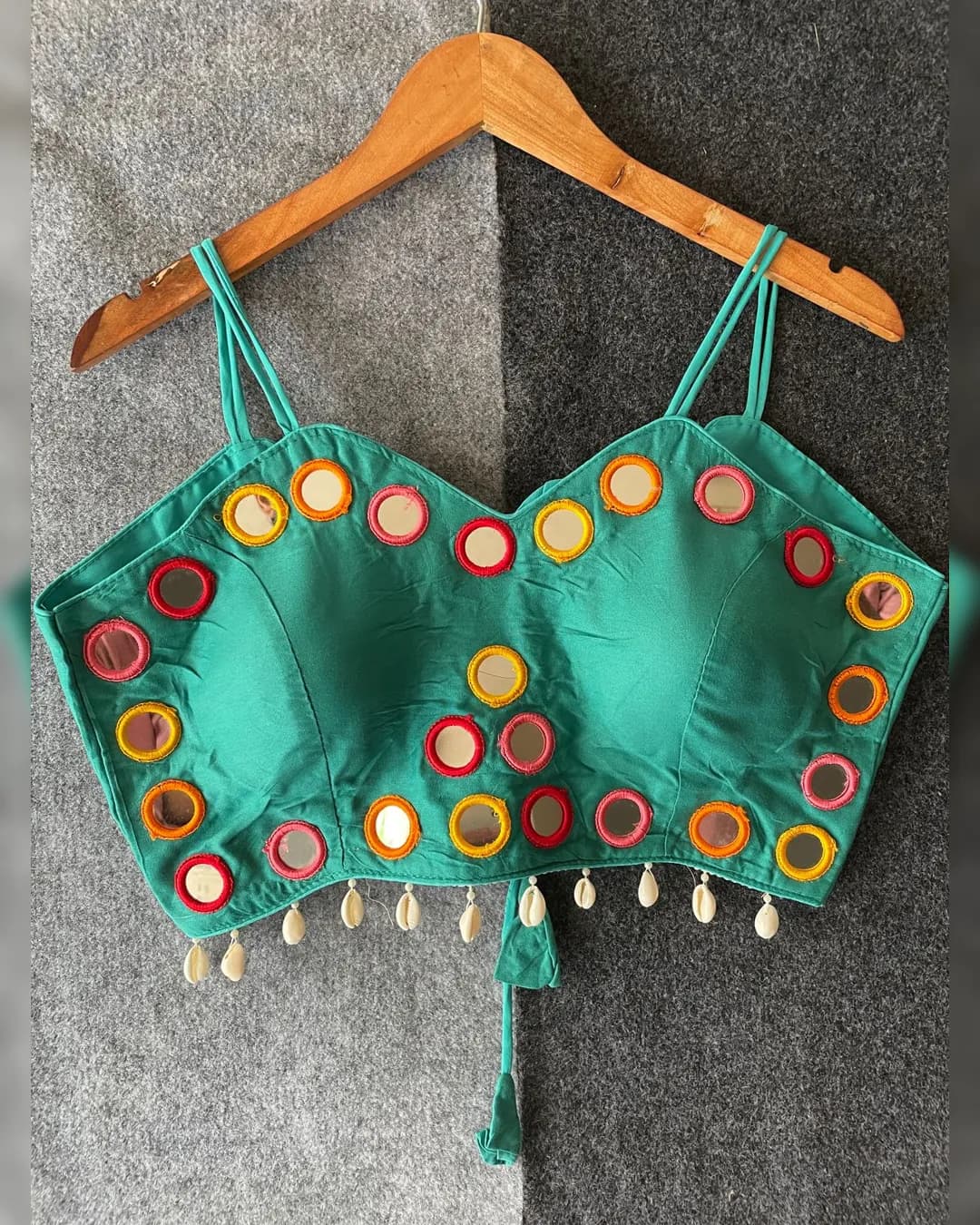 Real Kodi & Real Mirror Work Sleeveless Blouse – Magic Cotton alternate view