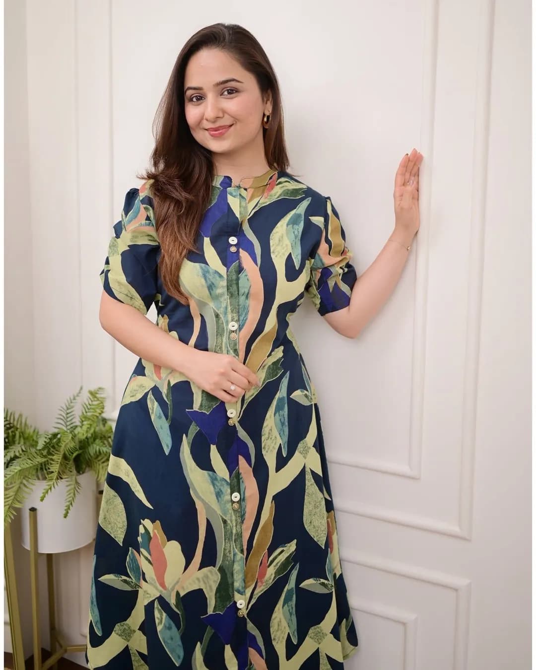 Premium Cotton Printed Fit & Flare Dresses for Effortless Everyday Style alternate view