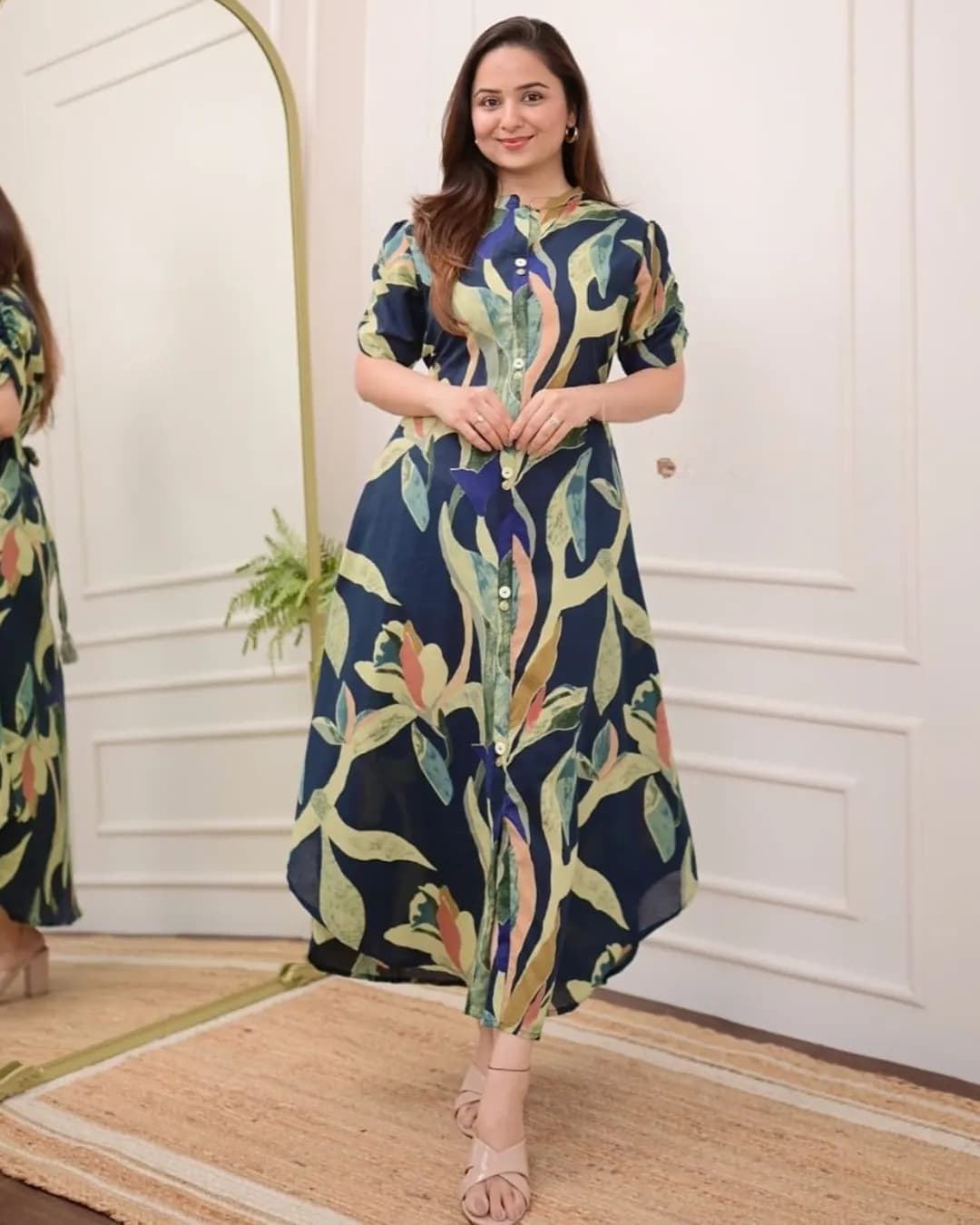 Premium Cotton Printed Fit & Flare Dresses for Effortless Everyday Style