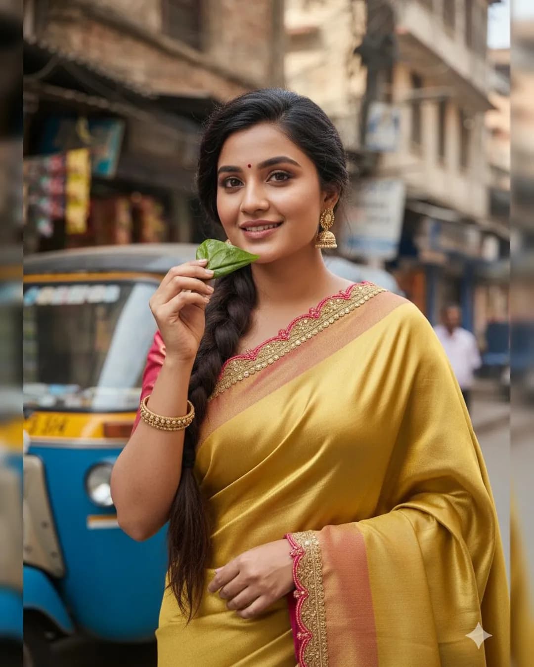 Soft Tissue Silk Saree with Rich Pallu & Brocade Blouse alternate view