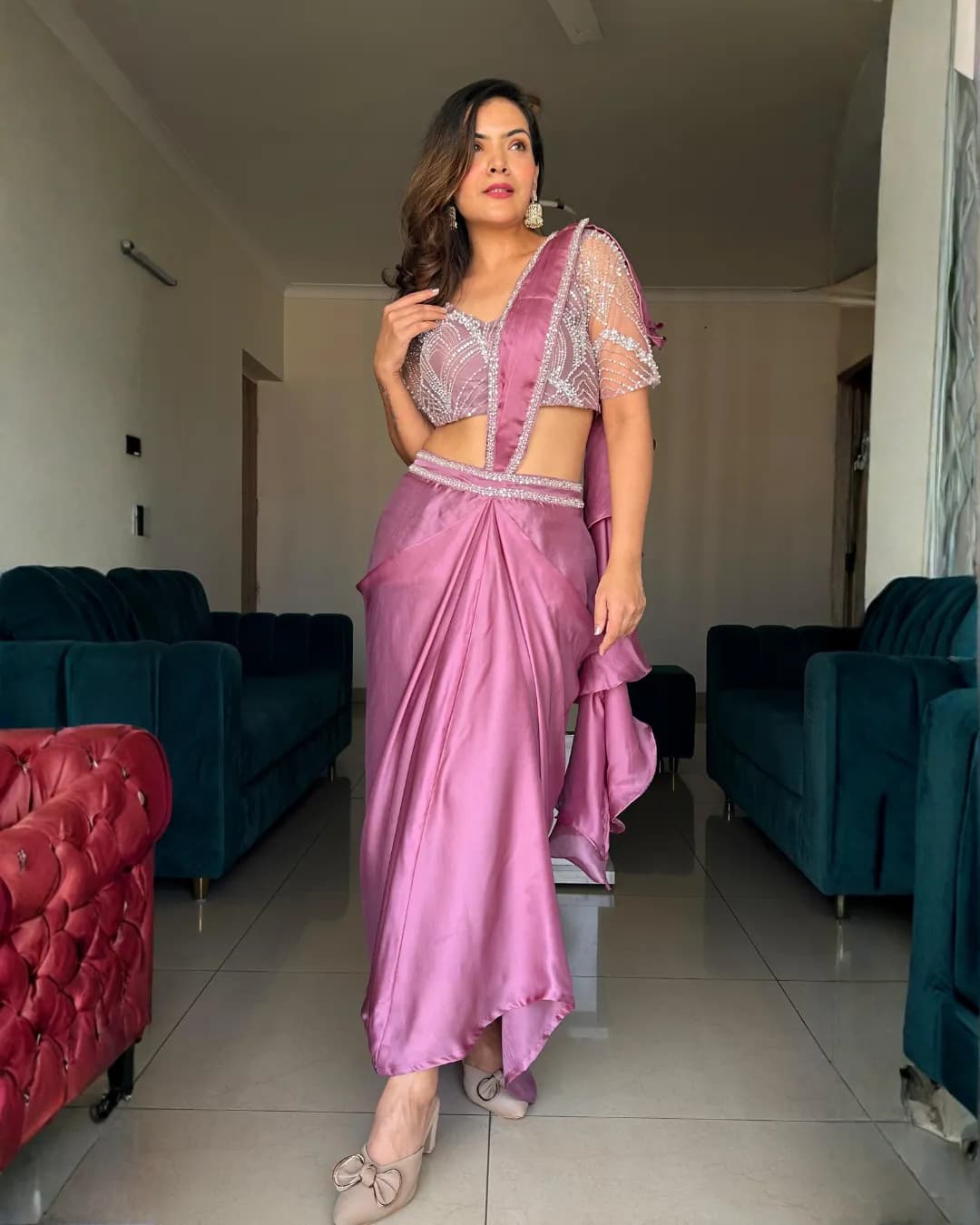 Designer Postiano Fabric Handwork Sharong Set – Festive & Wedding Collection 2025