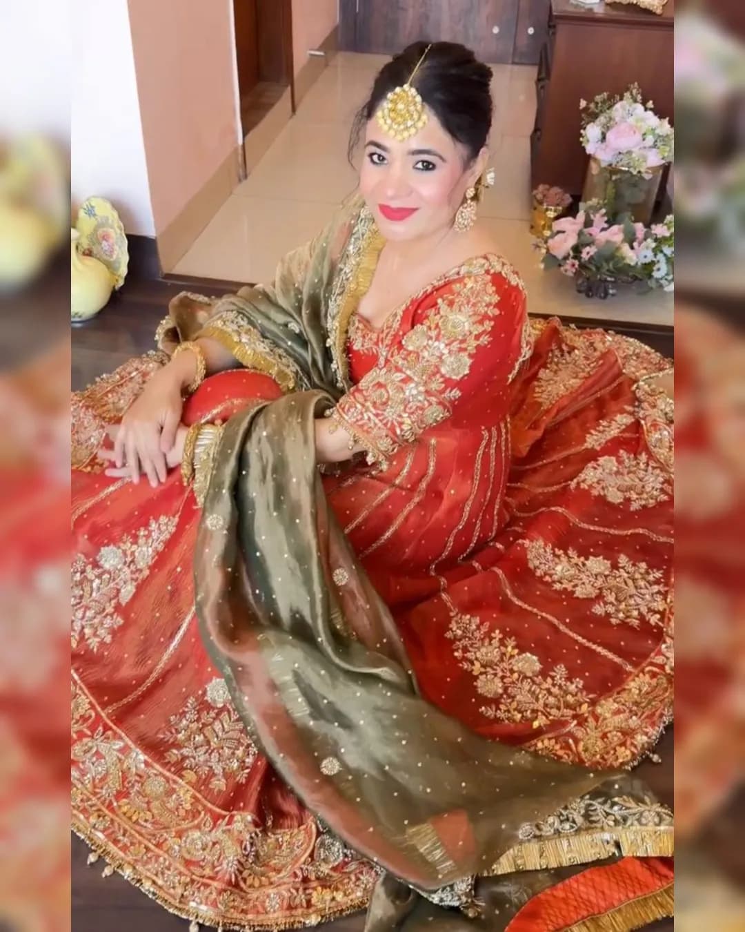 Designer Party Wear Heavy JC Silk Embroidered Gown with Bottom & Dupatta alternate view