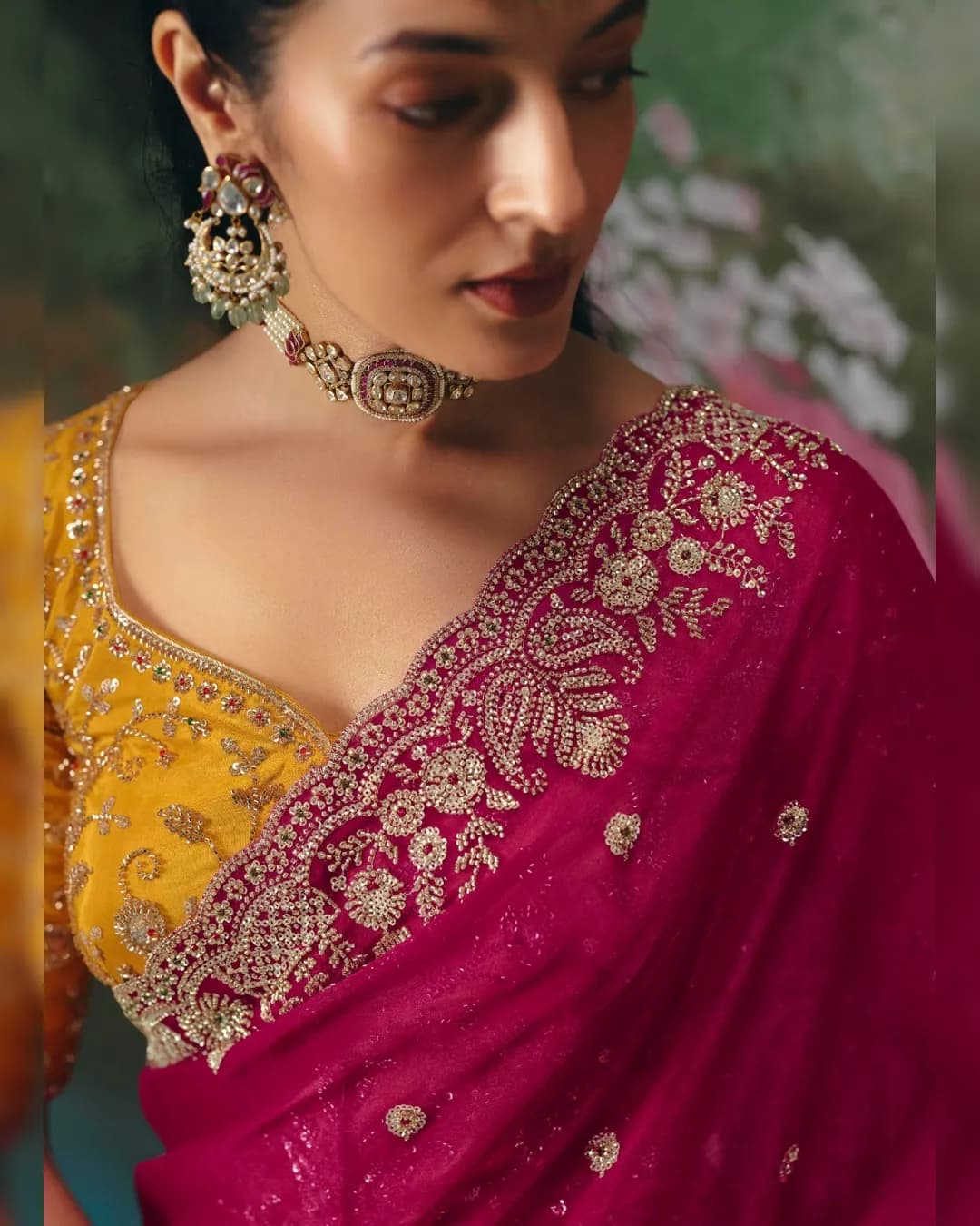 Kimora Premium Fancy Saree with Heavy Sequin, Stone & Beads Work alternate view